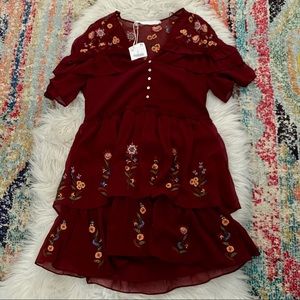 Zara chiffon mini dress